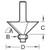 Trend Bearing Guided Chamfer Cutter 45 degrees (46/37X1/2TC)