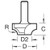 Trend Ovolo Rounding Over Cutter 3mm radius (7/1X1/4TC)