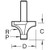 Trend Pin Guided Round Over Cutter (7E/3X1/4TC)