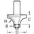 Trend Bull Nose Combination Cutter (90/28X1/2TC)