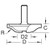 Trend Raised panel 12mm radius x 41mm diameter  (C150X1/2TC)