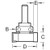 Intumescent cutter 15mm x 24mm  (C220X1/4TC)