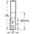Rota-Tip straight 12.7mm diameter (RT/11MX1/2TC)