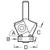 Trend Rota-Tip guided bevel trimmer 27mm diameter 12mm length (RT/33X1/4TC)
