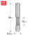 Trend Economy trimmer 6.3mm diameter 10mm length (S48/39X1/4STC)