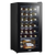 Baridi 28 Bottle Wine Fridge with Digital Touch Screen Controls & LED Light, Black - DH10