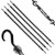 The Perfect Bungee AS36BK4PK-BXST Adjust-A-Strap Bungee Cords in Black 91cm/36in (Pack of 4)