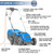 Hyundai HYM3300E Electric 1200W / 230V 33cm Rotary Rear Roller Lawnmower