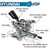 Hyundai 2000W Electric Mitre Saw / Chop Saw with 255mm Blade, 230V | HYMS2000E