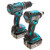 Makita DLX2283T3J 18V Combi Drill & Impact Driver Twin Pack (3 x 5.0Ah Batteries)