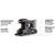 Trend T18S/TSSB 18V Brushless 1/3 Sheet Sander + Charger (1 x 2.0Ah Battery)