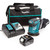 Makita DBO180 18V LXT 5 inch/125mm Sander, Toolbag, Charger (2 x 5.0Ah Batteries)