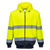 Hi-Vis Contrast Zipped Hoodie (Yellow/Navy)