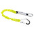 Single Elasticated 1.8m Lanyard With Shock Absorber (Yellow)