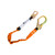 Single 140kg 1.8m Lanyard with Shock Absorber (Black/Orange)