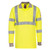 Flame Resistant Anti-Static Hi-Vis Long Sleeve Polo Shirt (Yellow)