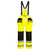 PW3 Hi-Vis Rain Bib and Brace (Yellow/Black)