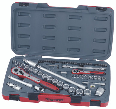 Teng Tools T1272 Socket Set 1/4 and 1/2in dr 72 Pieces