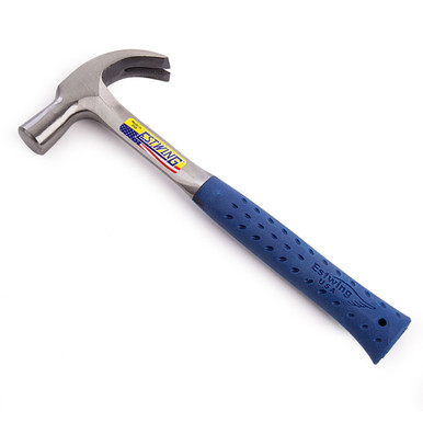 Estwing ESTE328C E3/28C 24oz Engels patroon gebogen klauw hamer, glad gezicht, schokvermindering grip Estwing ESTE328C E3/28C 24oz Engels patroon gebogen klauw hamer, glad gezicht, schokvermindering grip