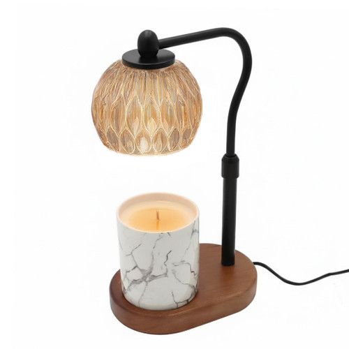 Candle Warmer Lamp - Crystal Black