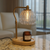 Candyl Crystal Glass Candle Warmer Lamp Gold in living room