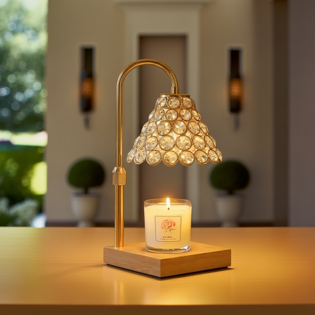 Candyl Classy Gold Cone Candle Warmer Glow Wax Melter