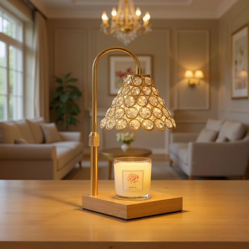 Candyl Classy Gold Cone Candle Warmer Glow Wax Melter
