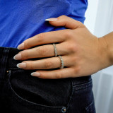 Round Diamond Vintage Bezel Semi-Eternity Anniversary Wedding Band Ring in White Gold (MD250274) Round Diamond Vintage Bezel Semi-Eternity Anniversary Wedding Band Ring in White Gold (MD250274)