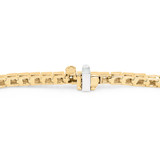 Round Diamond Patterned Tennis Bracelet in Yellow Gold (MD210030) Round Diamond Patterned Tennis Bracelet in Yellow Gold (MD210030)