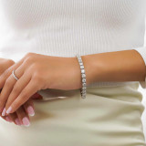 Round Diamond Tennis Bracelet in White Gold (MD230236)
