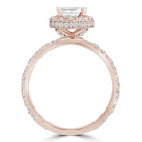 Oval Diamond 4-Prong Oval Halo Engagement Ring in Rose Gold (MD210114) Oval Diamond 4-Prong Oval Halo Engagement Ring in Rose Gold (MD210114)