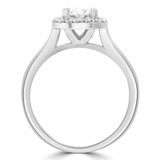 Oval Diamond Oval Halo Engagement Ring in White Gold (MD210239) Oval Diamond Oval Halo Engagement Ring in White Gold (MD210239)
