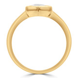 Round Lab Created Diamond  Double Bezel Solitaire Engagement Ring in Yellow Gold (MD250260) Round Lab Created Diamond  Double Bezel Solitaire Engagement Ring in Yellow Gold (MD250260)