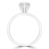 Round Diamond 6-Prong Solitaire with Accents Engagement Ring in White Gold With Channel Set Accents (MD220087) Round Diamond 6-Prong Solitaire with Accents Engagement Ring in White Gold With Channel Set Accents (MD220087)