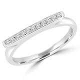 Round Diamond Semi-Eternity Wedding Band Ring in White Gold (MD160301) Round Diamond Semi-Eternity Wedding Band Ring in White Gold (MD160301)