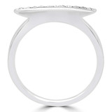 Round Diamond Semi-Eternity Wedding Band Ring in White Gold (MD160301)