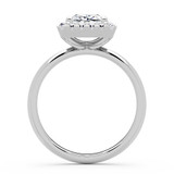 Radiant Diamond 4-Prong Open Bridge Halo Engagement Ring in White Gold (MVSLG1595-W) Radiant Diamond 4-Prong Open Bridge Halo Engagement Ring in White Gold (MVSLG1595-W)