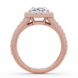 Radiant Diamond 4-Prong Split-Shank Cathedral Halo Engagement Ring in Rose Gold (MVSLG1589-R) Radiant Diamond 4-Prong Split-Shank Cathedral Halo Engagement Ring in Rose Gold (MVSLG1589-R)