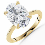 Oval Diamond 4-Prong Solitaire with Accents Engagement Ring in Yellow Gold with Hidden Halo (MVSLG1586-Y) Oval Diamond 4-Prong Solitaire with Accents Engagement Ring in Yellow Gold with Hidden Halo (MVSLG1586-Y)