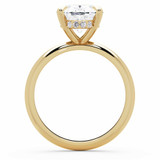 Oval Diamond 4-Prong Solitaire with Accents Engagement Ring in Yellow Gold with Hidden Halo (MVSLG1586-Y) Oval Diamond 4-Prong Solitaire with Accents Engagement Ring in Yellow Gold with Hidden Halo (MVSLG1586-Y)