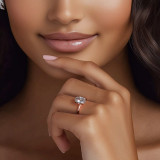 Oval Diamond 4-Prong Solitaire Engagement Ring in Rose Gold (MVSLG1585-R)