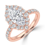 Marquise Diamond 4-Prong Open Bridge Halo Engagement Ring in Rose Gold (MVSLG1578-R) Marquise Diamond 4-Prong Open Bridge Halo Engagement Ring in Rose Gold (MVSLG1578-R)