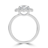 Oval Diamond 4-Prong Open Bridge Halo Engagement Ring in White Gold (MVSLG1568-W) Oval Diamond 4-Prong Open Bridge Halo Engagement Ring in White Gold (MVSLG1568-W)