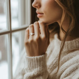 Cushion Diamond 4-Prong Cathedral Solitaire with Accents Engagement Ring in White Gold with Hidden Halo (MVSLG1565-W) Cushion Diamond 4-Prong Cathedral Solitaire with Accents Engagement Ring in White Gold with Hidden Halo (MVSLG1565-W)