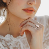 Pear Diamond 4-Prong 3-Row Pave Cathedral Halo Engagement Ring in Rose Gold (MVSLG1551-R) Pear Diamond 4-Prong 3-Row Pave Cathedral Halo Engagement Ring in Rose Gold (MVSLG1551-R)