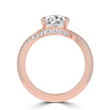 Pear Diamond 3-Prong Bypass Solitaire with Accents Engagement Ring in Rose Gold (MVSLG1548-R) Pear Diamond 3-Prong Bypass Solitaire with Accents Engagement Ring in Rose Gold (MVSLG1548-R)