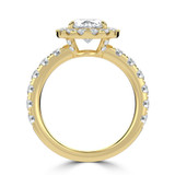 Oval Diamond 4-Prong Open Bridge Halo Engagement Ring in Yellow Gold with Hidden Accents (MVSLG1531-Y) Oval Diamond 4-Prong Open Bridge Halo Engagement Ring in Yellow Gold with Hidden Accents (MVSLG1531-Y)
