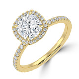 Cushion Diamond 4-Prong Diamond Accented Basket Halo Engagement Ring in Yellow Gold (MVSLG1516-Y) Cushion Diamond 4-Prong Diamond Accented Basket Halo Engagement Ring in Yellow Gold (MVSLG1516-Y)