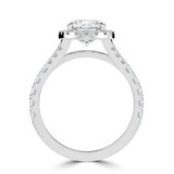 Cushion Diamond 4-Prong Split-Shank Cathedral Open Bridge Halo Engagement Ring in White Gold (MVSLG1514-W) Cushion Diamond 4-Prong Split-Shank Cathedral Open Bridge Halo Engagement Ring in White Gold (MVSLG1514-W)