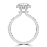 Oval Diamond 4-Prong Open Bridge Rollover Halo Engagement Ring in White Gold with Hidden Halo (MVSLG1507-W) Oval Diamond 4-Prong Open Bridge Rollover Halo Engagement Ring in White Gold with Hidden Halo (MVSLG1507-W)